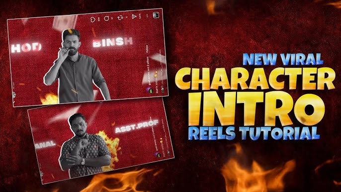 Character Intro Video Editing Assets