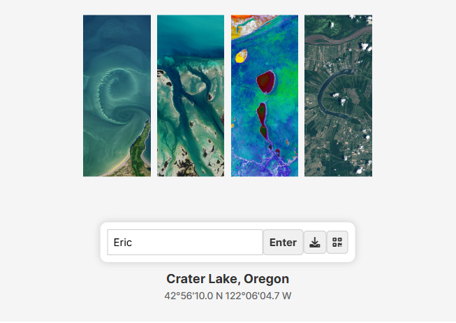 Your Name in Landsat Nasa