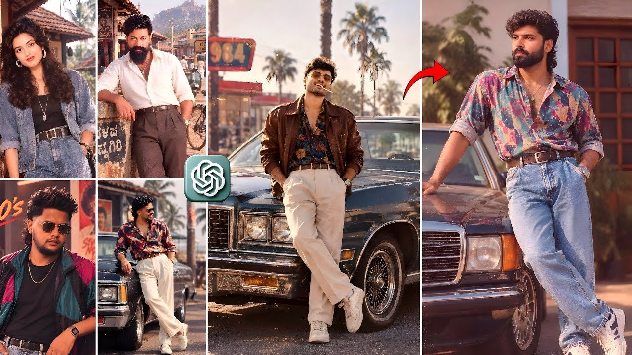 80s Photo Editing Instagram Trending Prompt